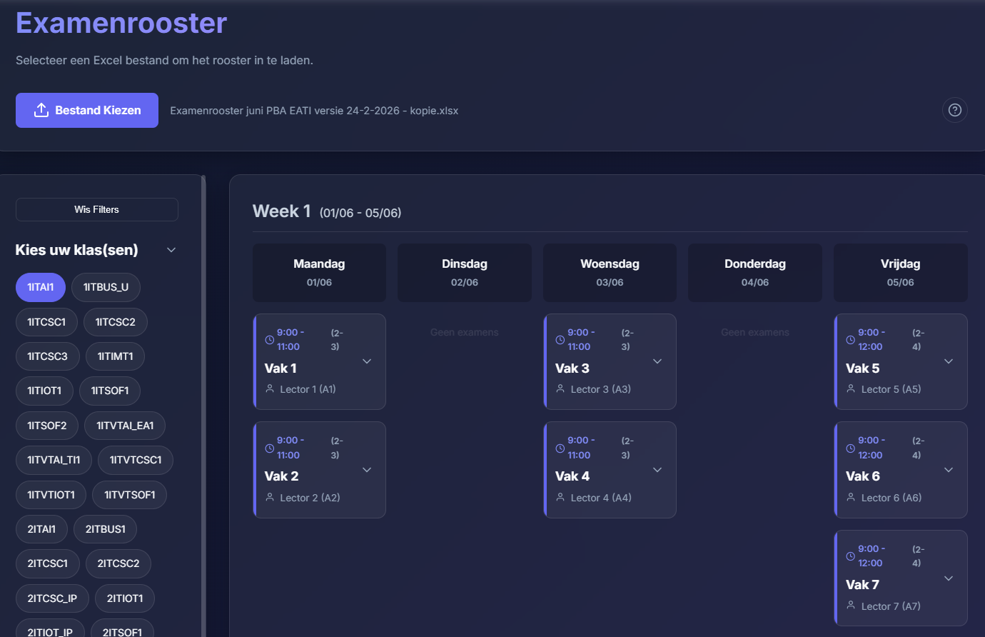 Rooster visualizer