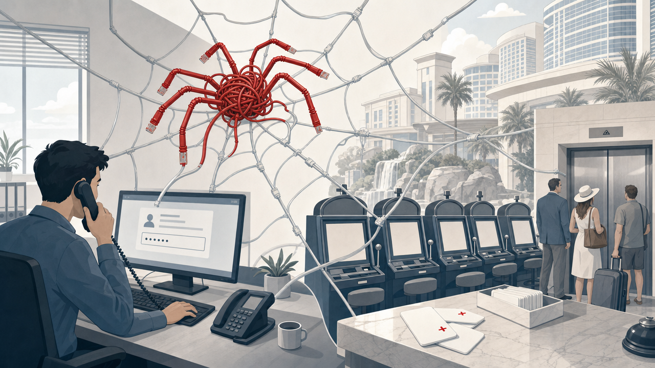 Via één telefoontje naar de helpdesk legt Scattered Spider een casinoresort plat.