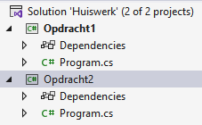 Gelukkig kan je zaken dichtklappen m.b.v. driehoekjes naast iedere item.
